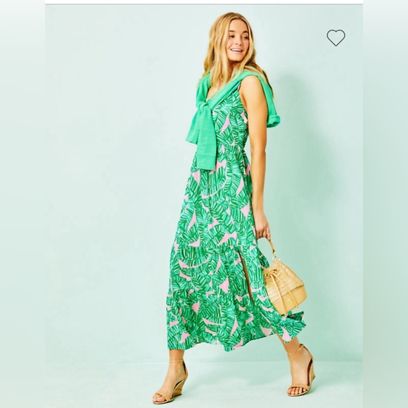 Lilly Pulitzer Teresa maxi dress nwt lets go bananas - Picture 2 of 4
